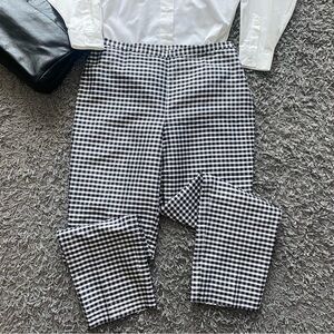Classic Black and White Checkered Women's Pants